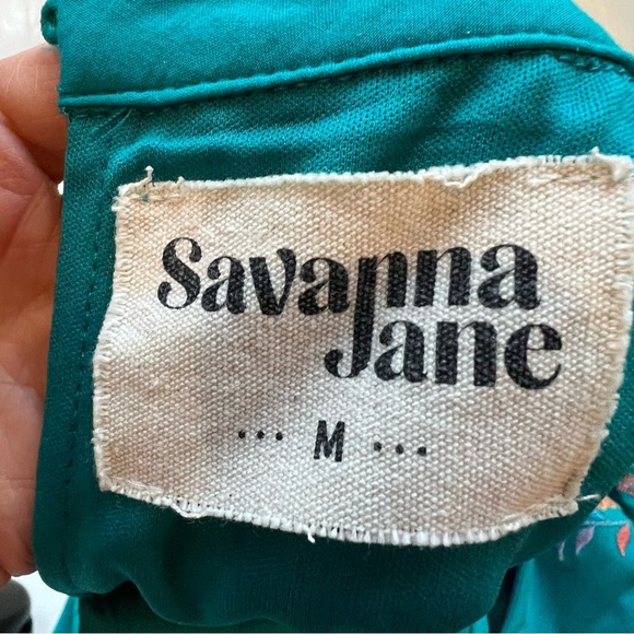 SAVANNA JANE Halter Mini Tent Dress Floral Embroidery Fully LIned Womens… - Picture 5 of 6